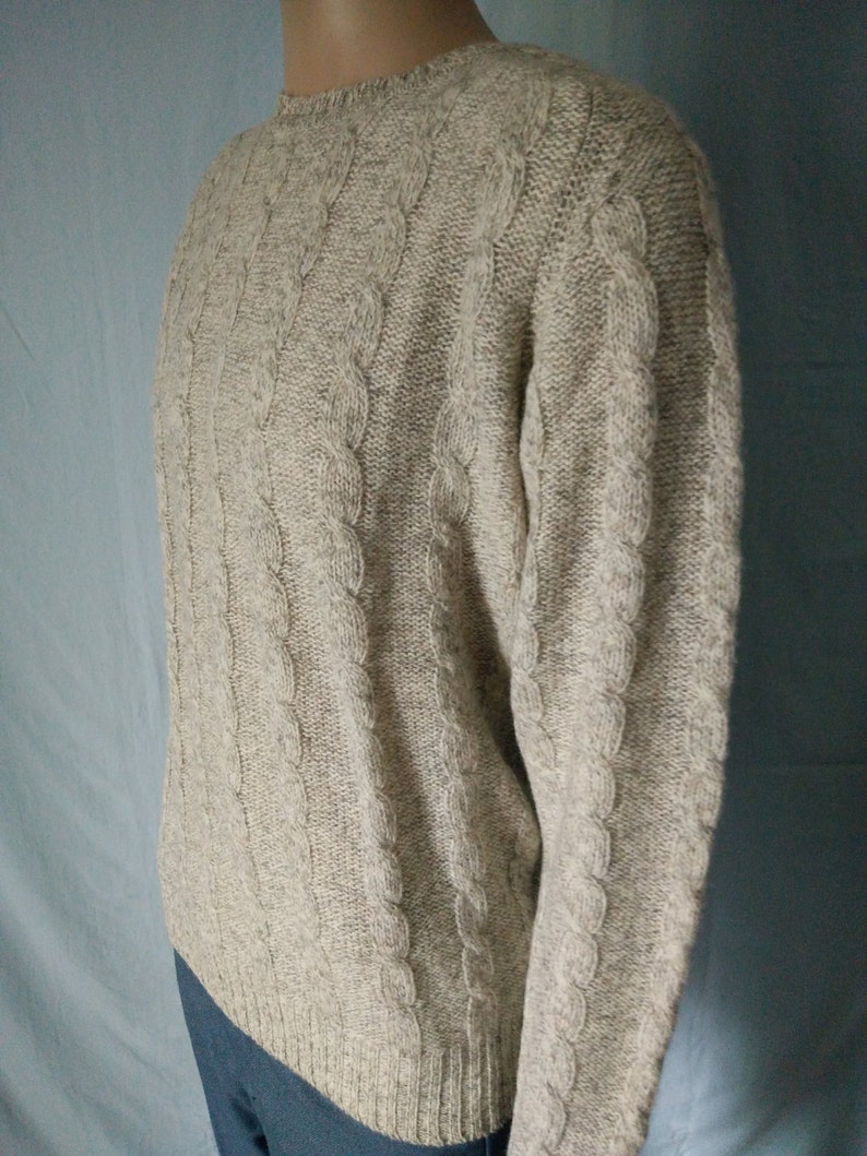 shetland cable sweater