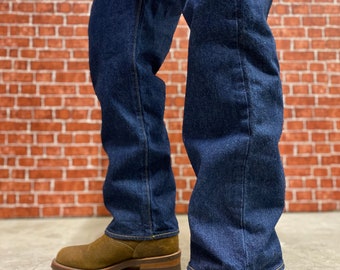 34x32 Levi's 501 Denim Cowboy Boot Cut 