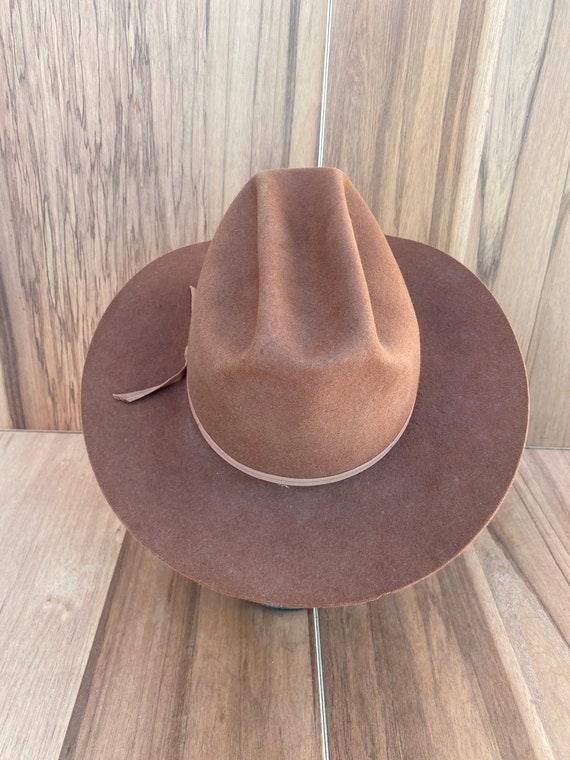 Vtg Gold Label Fine Hats Open Road cowboy cattlem… - image 2