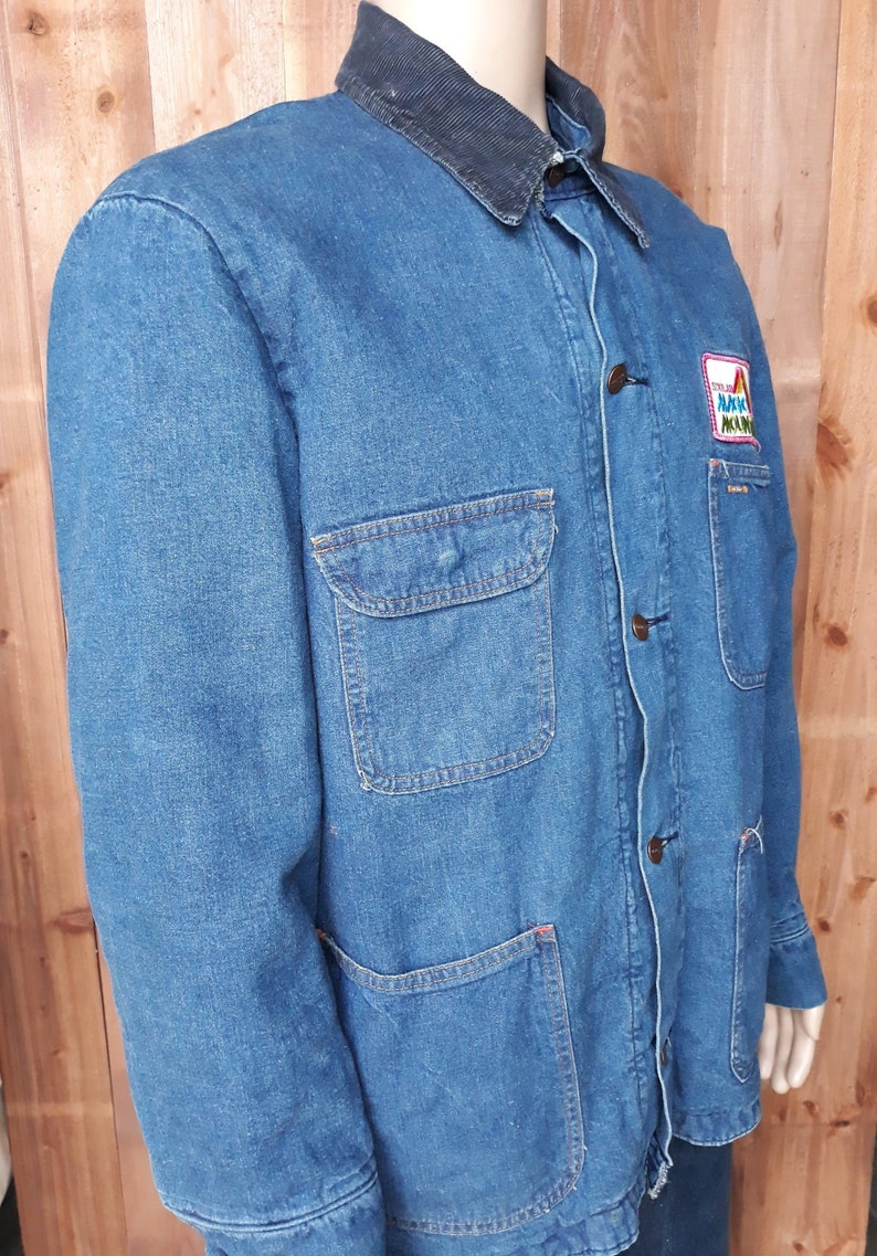 Wrangler Size 42 Magic Mountain Denim Work Chore Coat Four | Etsy