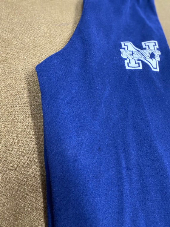 80's US Navy blue training sweat pants size mediu… - image 7