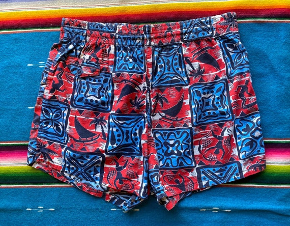 60's Highland Swimwear swim shorts trunks fisherm… - image 8