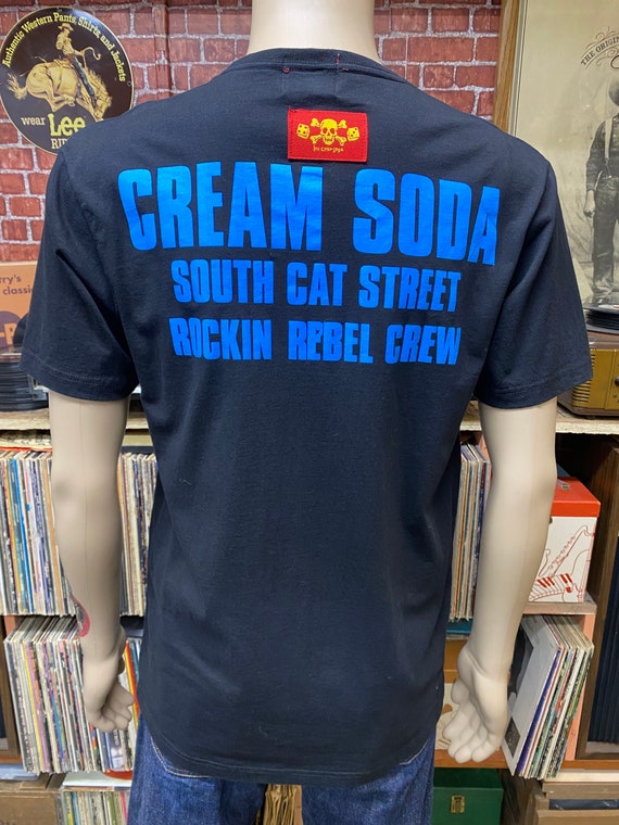 Cream Soda Modern Rockabilly black t-shirt soft c… - image 7