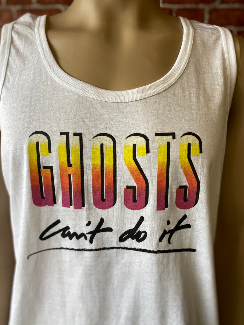 80/'s Ghosts can/'t do it Bo Derek movie tant top size large made in Usa.