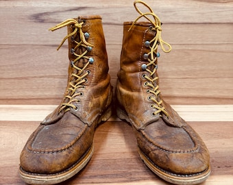 Vintage Mason Chippewa Work Sport Hunting Leather Men's Soft Moc