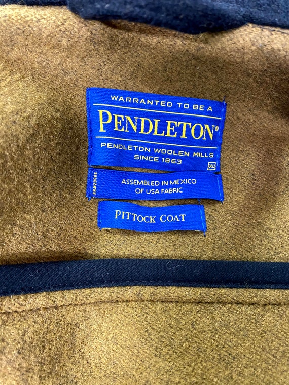 Pendleton men's black virgin wool pittock coat si… - image 8