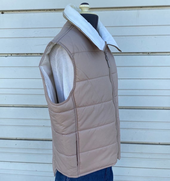 80's Ossi Ski Wear Hong Kong beige vest ski hikin… - image 2