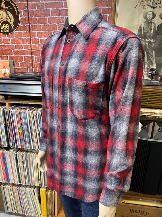 Woolrich shadow plaid long sleeve men's flannel s… - image 6