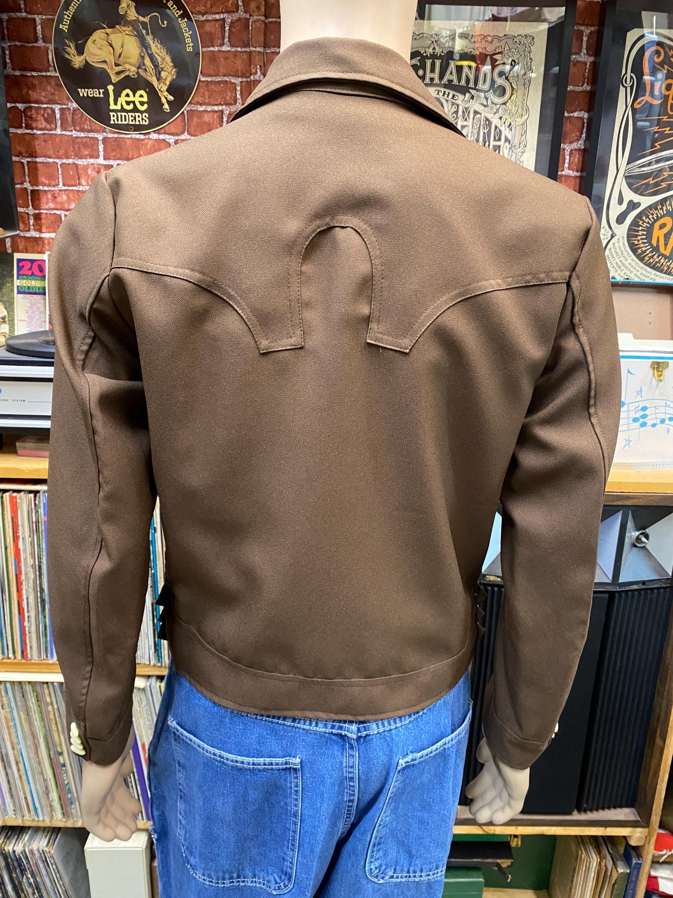 Vtg 90's Western Rancher Rodeo Cowboy Brown Jacket Size Small. - Etsy
