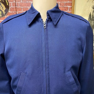 USAF blue windbreaker utility work full lined jacket size 36 short made in U.S.A.