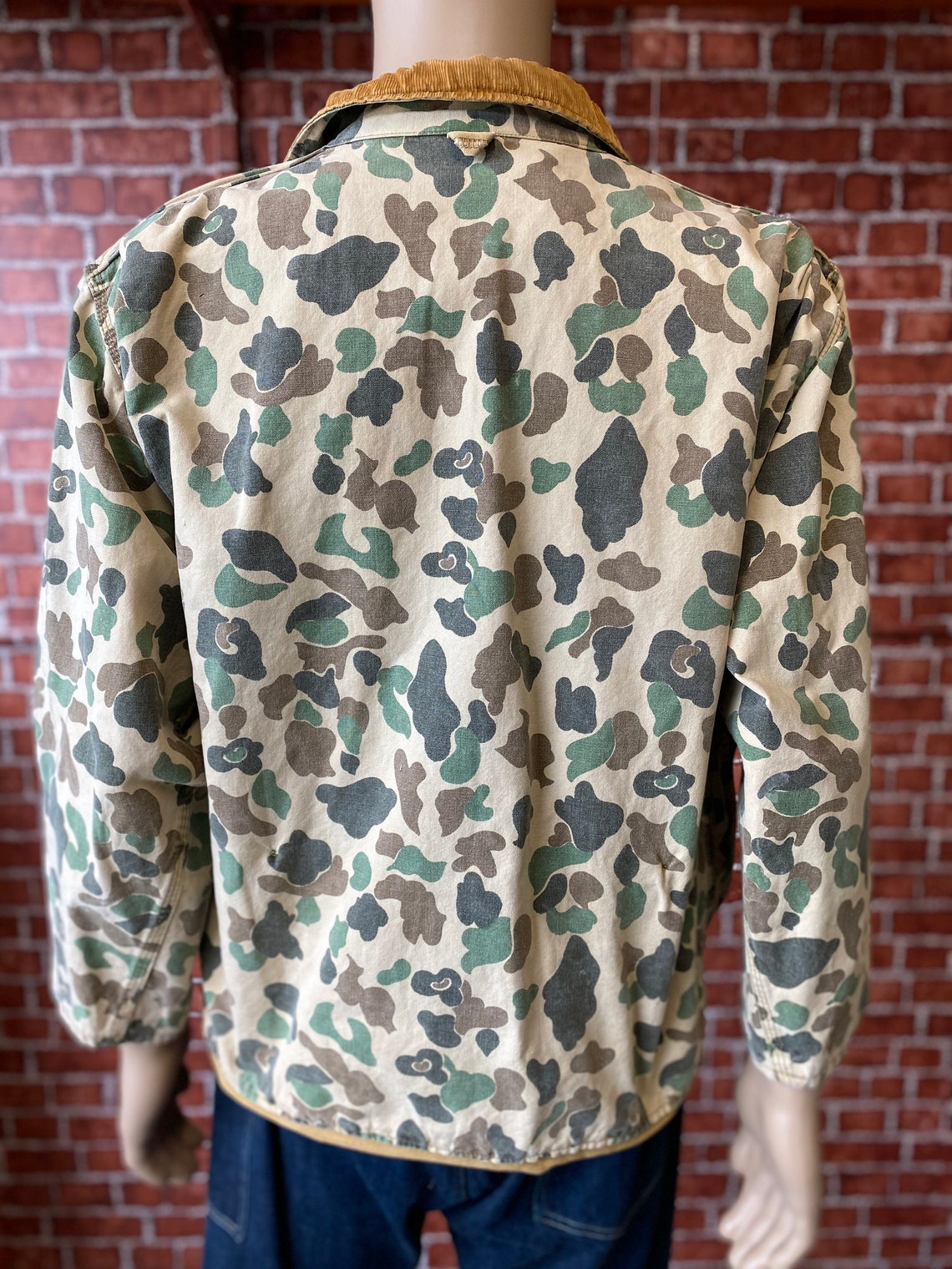 60's 70's Apache Brand camo canvas hunting jacket size | Etsy