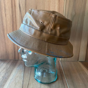 Edgewood brown P.V.C. bucket fashion streetwear hat size Large.