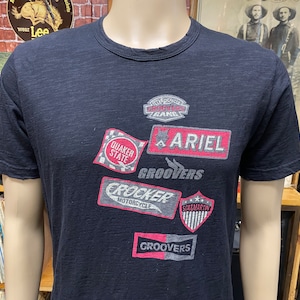 Vintage style Motorcycles graphic soft cotton black t-shirt size medium.