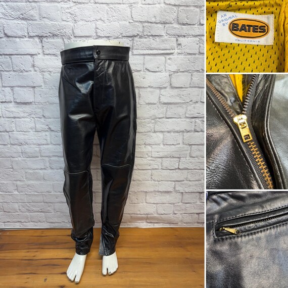 60s BATES Leather Motorcycle Pant