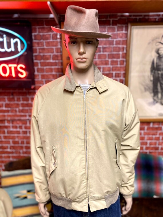 70's Sears Outerwear Harrington jacket beige color si… - Gem