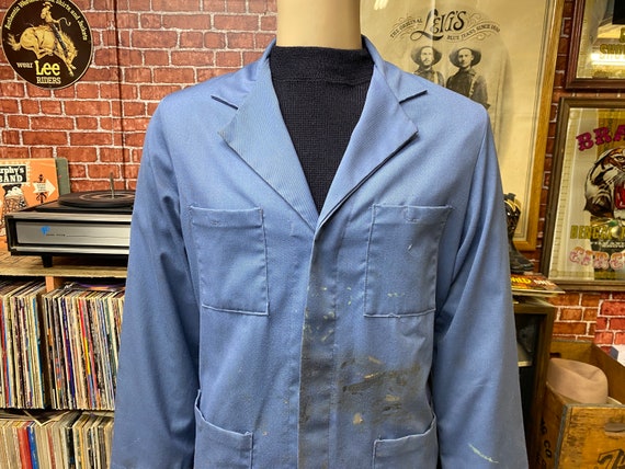 Warehouse, Union Made CCSS Operations factory warehouse lab blue coat workwear size medium made in U.S.A.