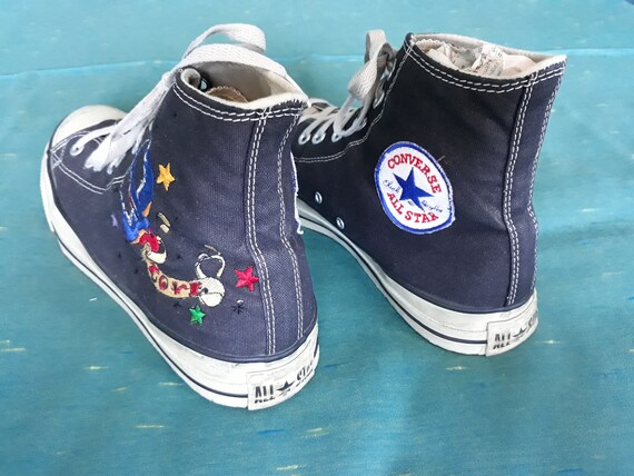 Converse All Star hi top blue Tattoo flash Swan s… - image 7