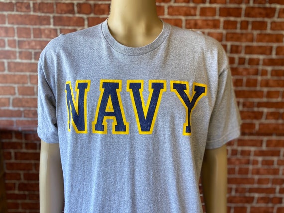 US Navy Unisex Utility Gray T-shirt Size Large Made in U.S.A.. - Etsy