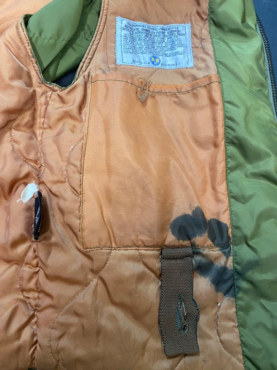 80's Avirex Hi Speed Low Level Flight Vest Jacket Type G-8 Size
