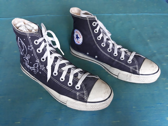 Converse All Star hi top blue Tattoo flash Swan s… - image 2