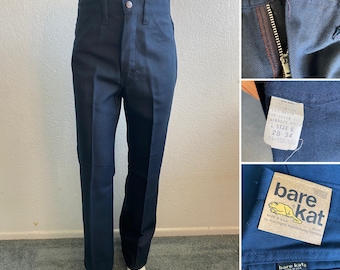 NWT 27x34 Bare Kat blue trousers jeans pants made in U.S.A.