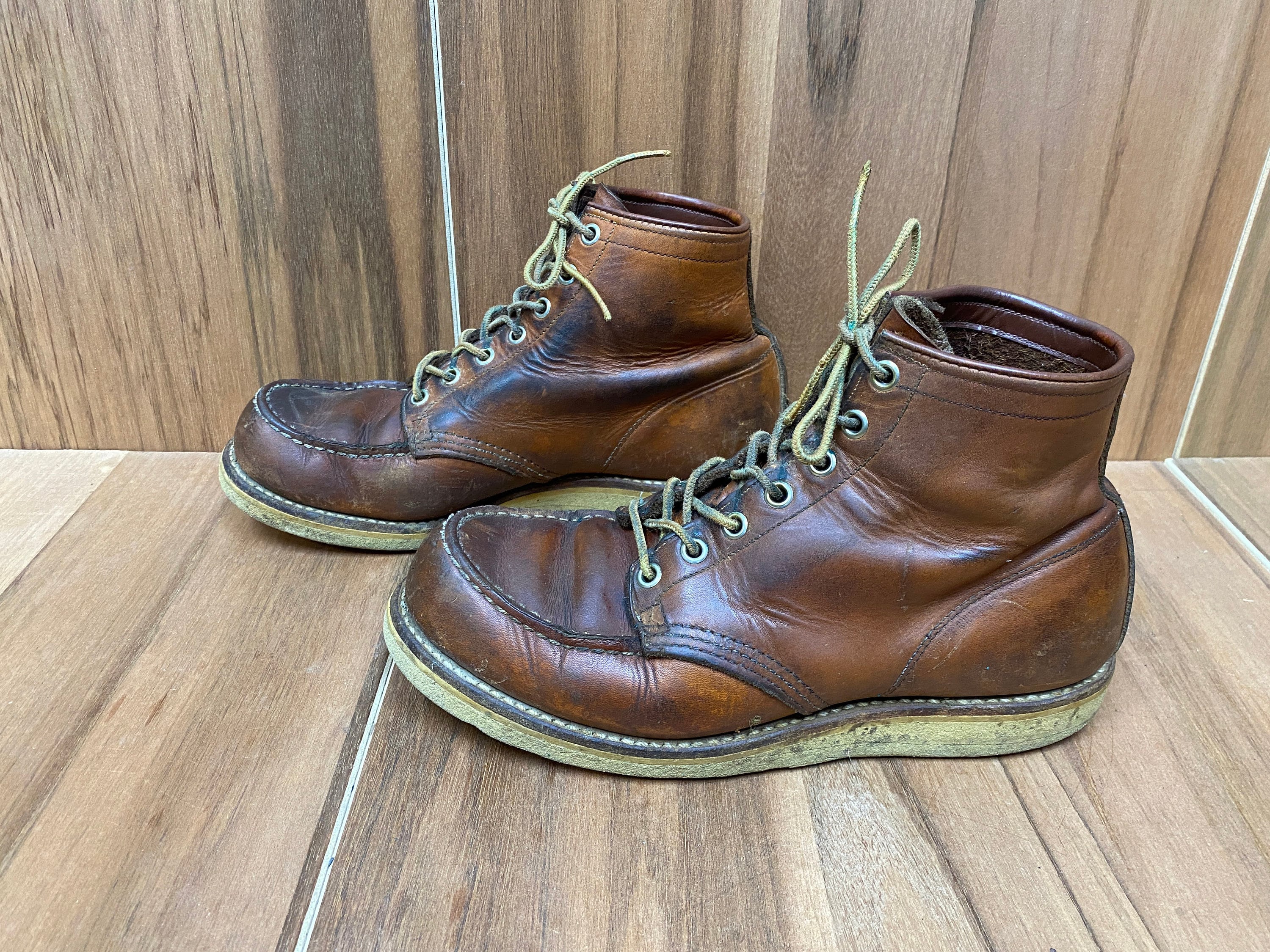 VTG Red Wing Irish Setter Sport Boot moc toe brown work boots size 