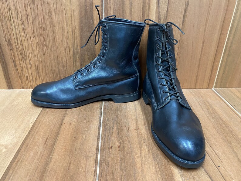 70's NOS Addison Shoe Co. Combat Jump Utility Army Boots Steel Toe Size