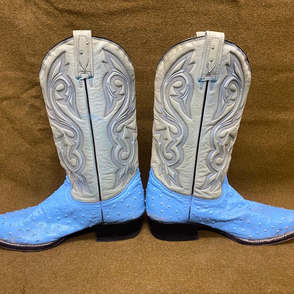 Ostrich Cowboy Boots Etsy