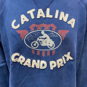 Catalina Grand Prix Johnson Motors Motorcycle racing sweatshirt size medium made in U.S.A.