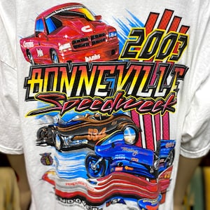 2003 Bonneville Speed Week Salt Flats, Utah Participant white t-shirt size 3X.