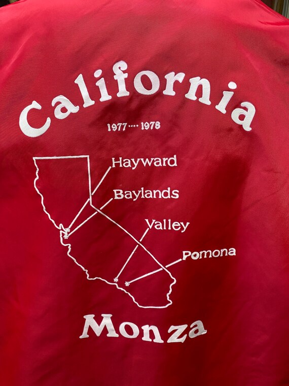 70's California Monza racing cars red windbreaker… - image 9