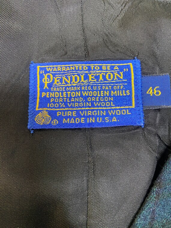 Pendleton tartan wool vest dress size 46 made in … - image 8