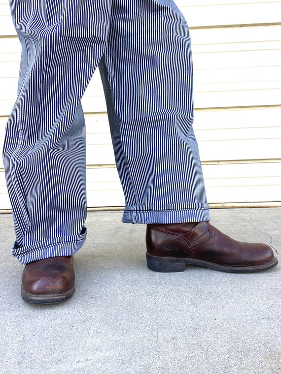 Deadstock Pointer hickory denim work overalls rai… - image 10