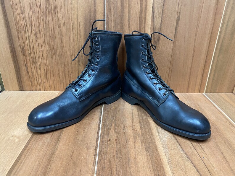 70's NOS Addison Shoe Co. Combat Jump Utility Army Boots Steel Toe Size