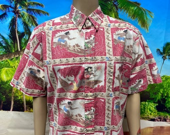 Vtg Dietrich Varez collection by Reyn Spooner men's Hawaiian shirt size XL.