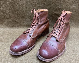 Vtg Green's Pasadena Los Angeles dress leather boots size 7 made in U.S.A.