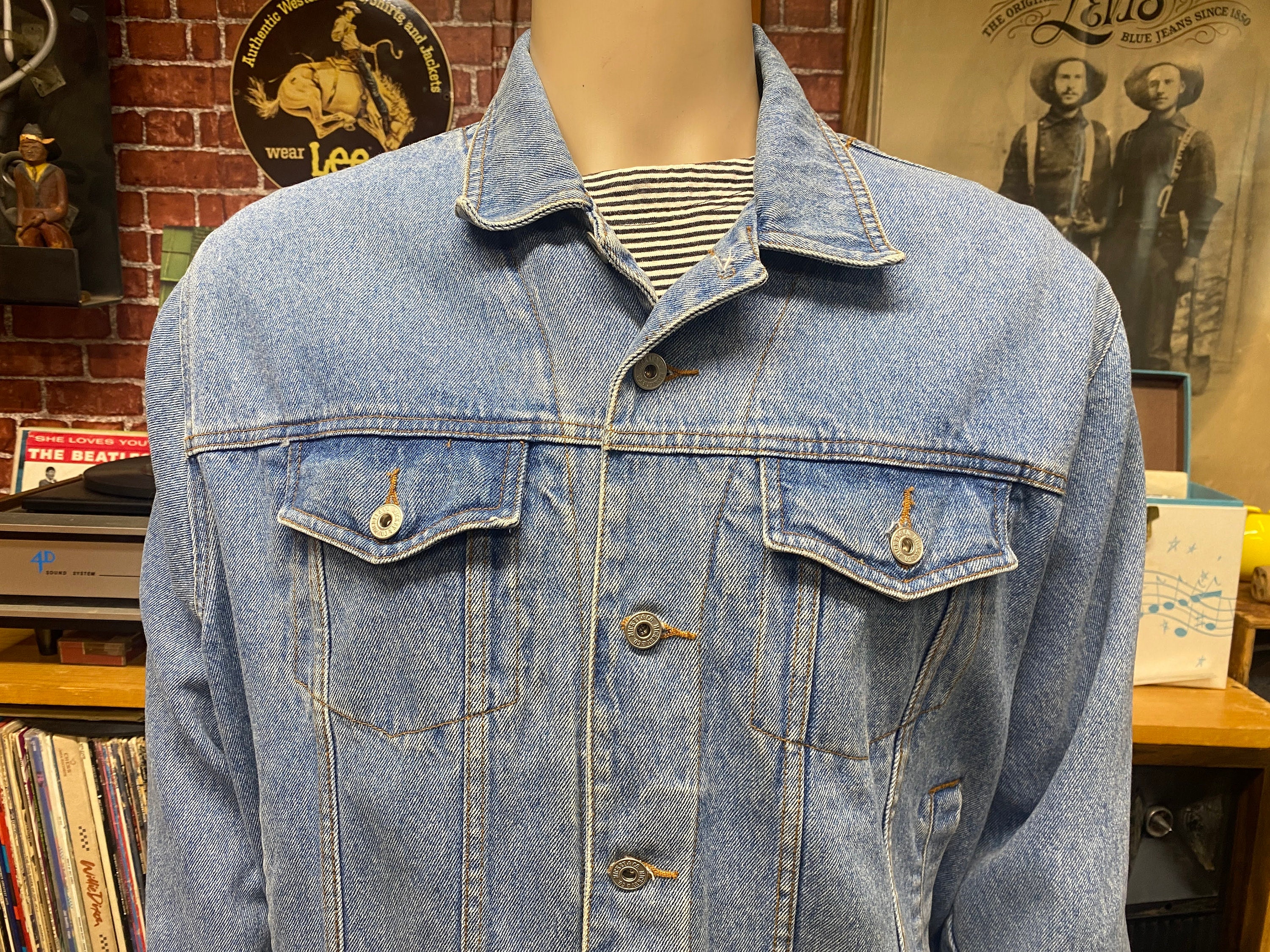 90's Mickey and Co. Denim Western Four Pockets Jacket Size