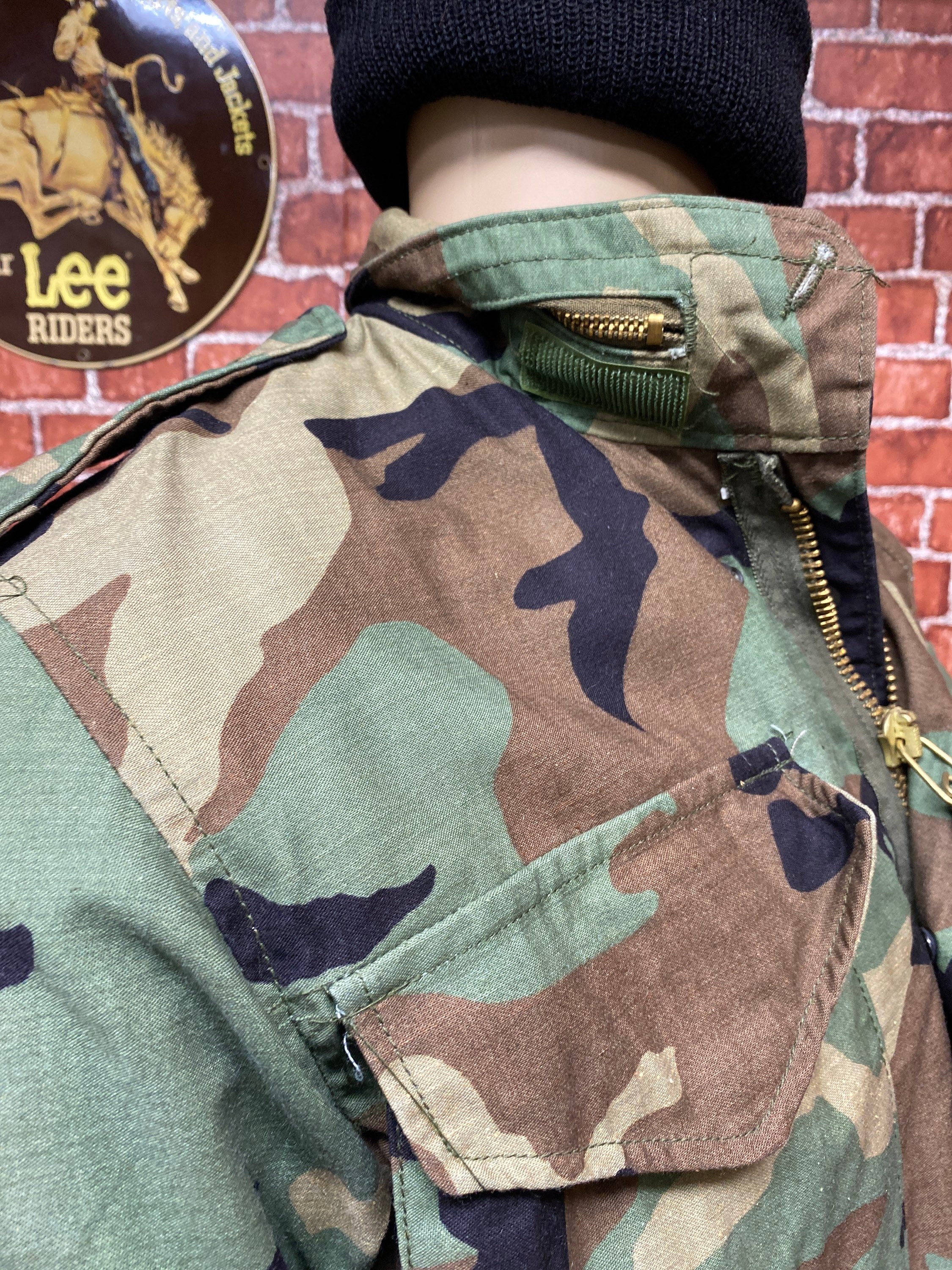 80's/90's M-65 Field Cold Weather Jacket Camouflage Fatigue