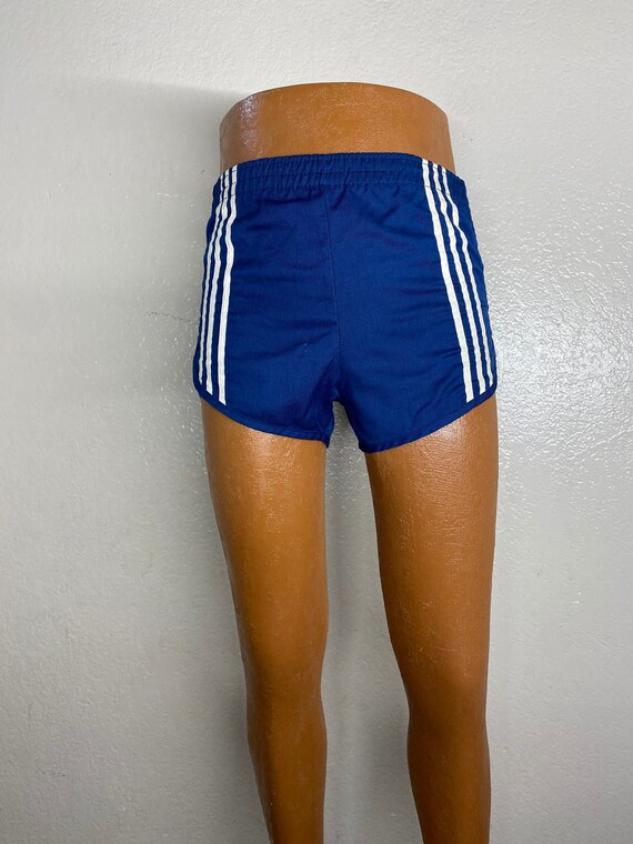80's Blue unisex athletic short trunks size medium