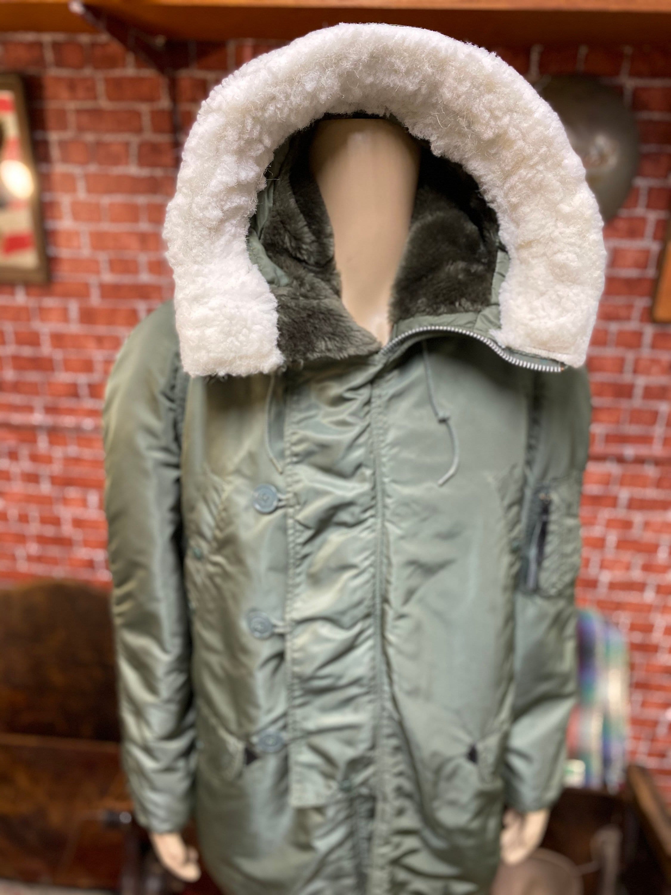 Alpha Industries Extreme Cold Weather Green Parka Type N-3B Size