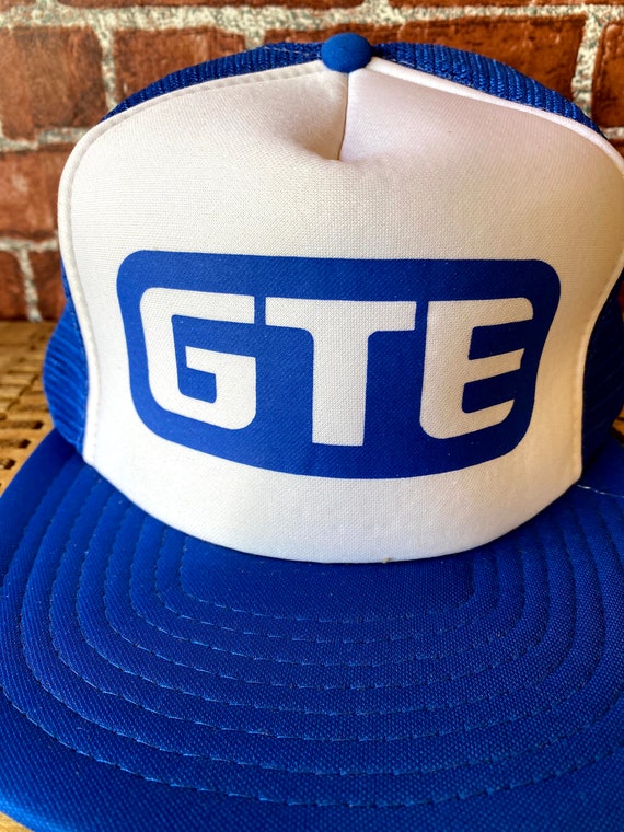 GTE blue mesh trucker hat snapback one size fits … - image 3