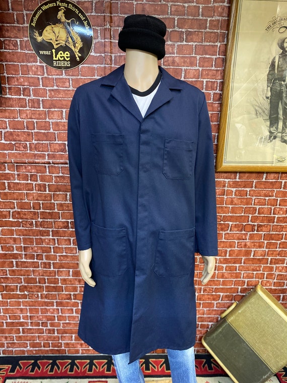 Red Kap factory warehouse lab blue coat workwear … - image 1