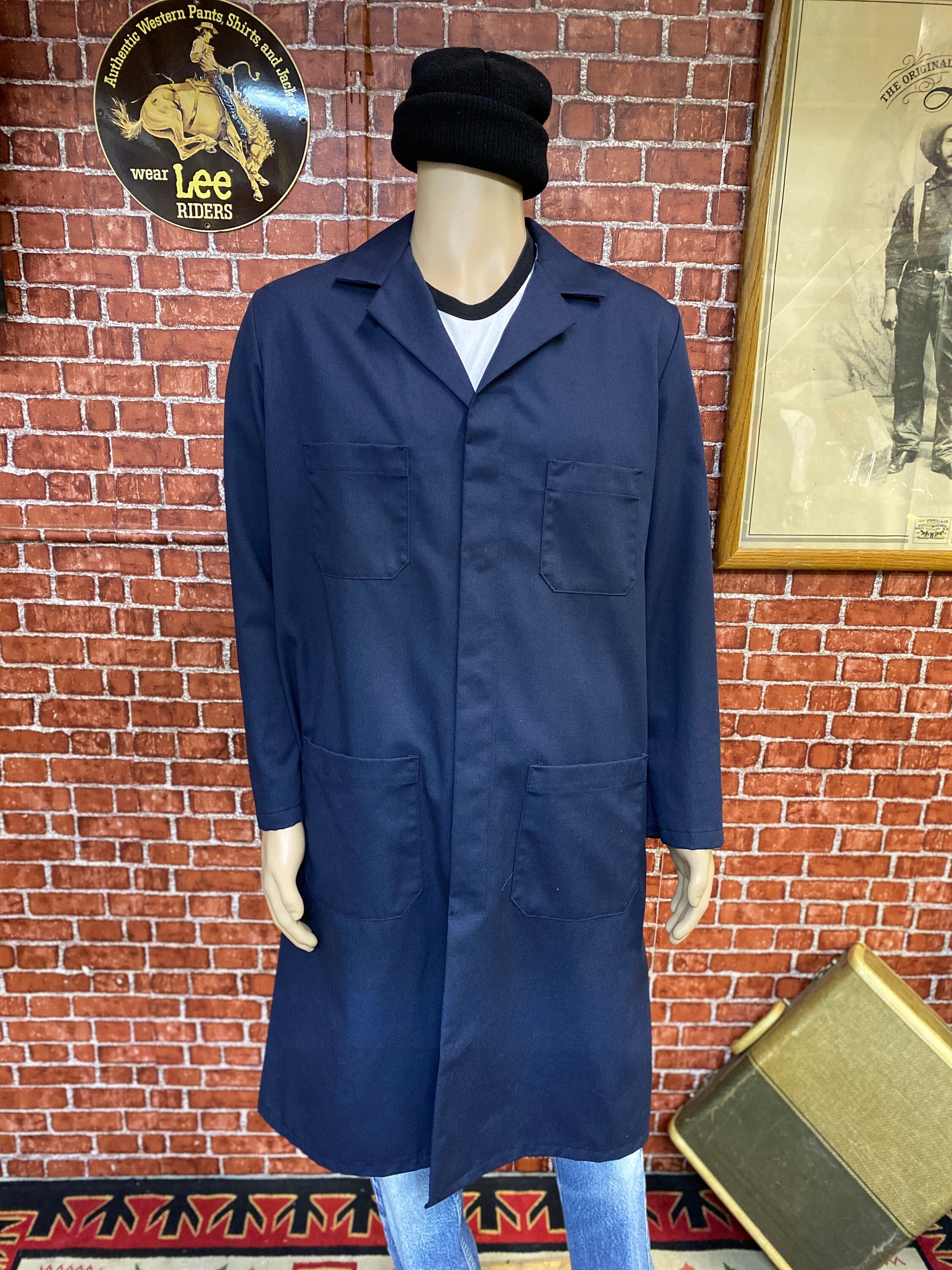 Denim Lab Coat Etsy