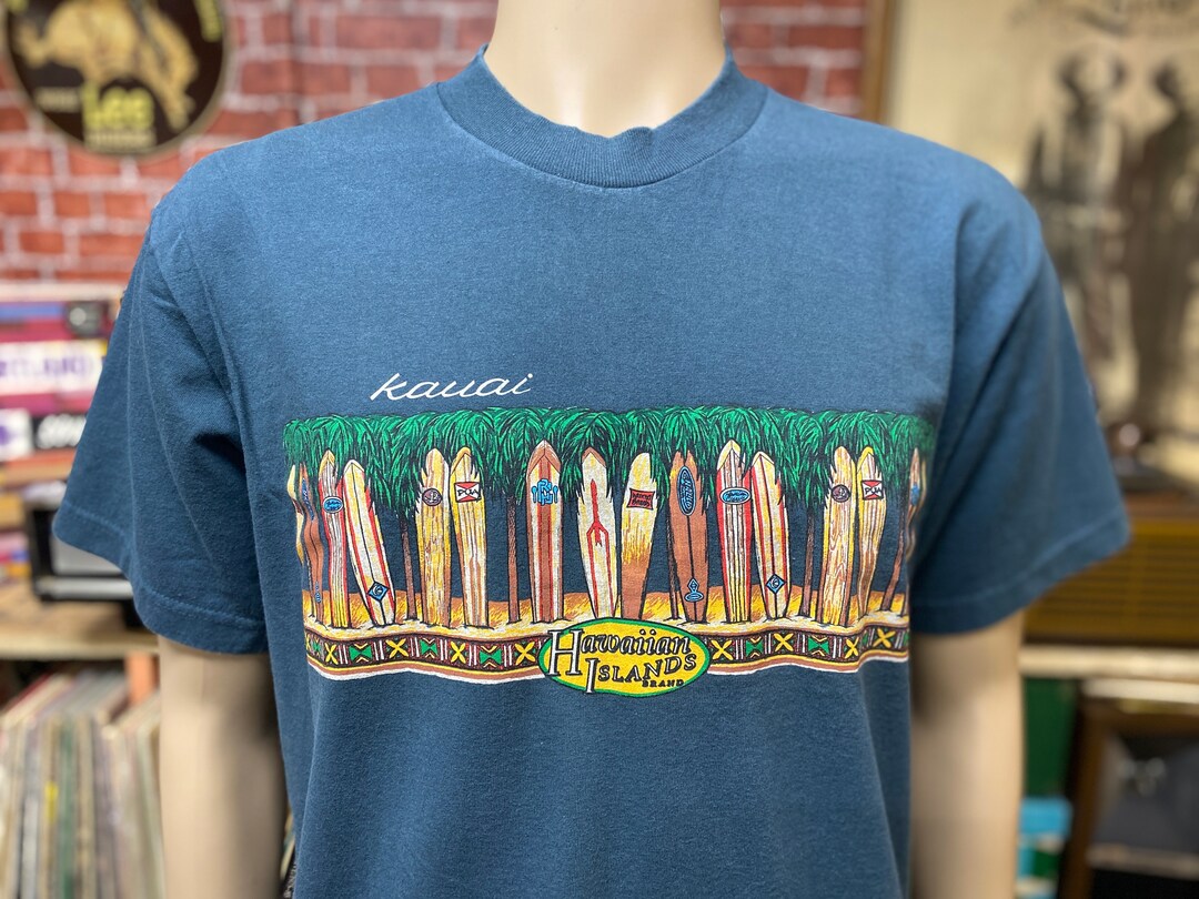 Kauai Surf Boards Hawaii Souvenir T-shirt Size Large Made in U.S.A.. - Etsy
