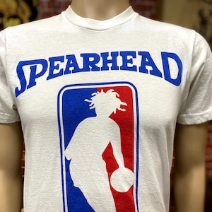 Spearhead basketball white t-shirt size medium made in U.S.A.