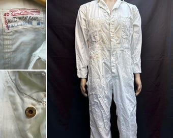 70's Universal Overall Co. Chicago White Work Coveralls Outfit