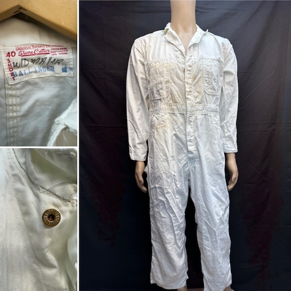 70’s Vintage UNIVERSAL OVERALL:44 Vintage Universal Overall Chicago Stone Cutter Retro 70's