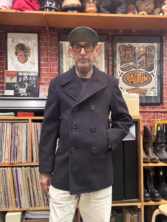 Vintage 70's Wool US Navy Peacoat Cracker Jack Size 36. - Etsy