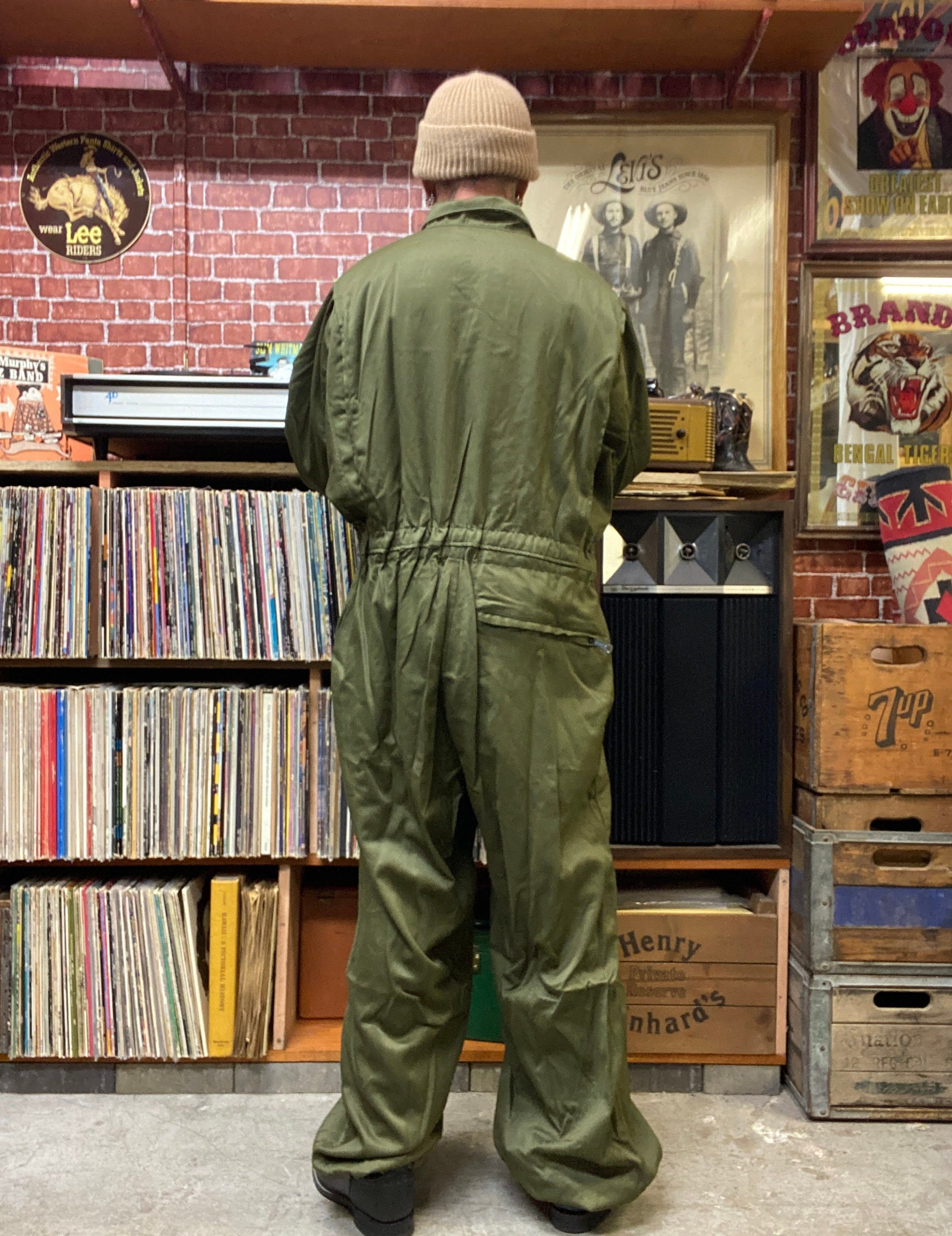 無料配達 Army U.S. Mechanic Coveralls Green Olive Weather Cold スキー・スノーボードアクセサリー