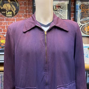 50s 60s vintage gabardine jacket ナス紺 50s 60s vintage gabardine jacket ナス紺